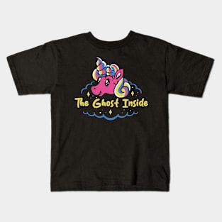 ghost and cute unicorn Kids T-Shirt